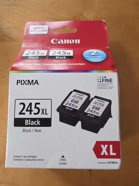 Canon PIXMA 245XL Black Twin Ink Pack - Red & White Packaging